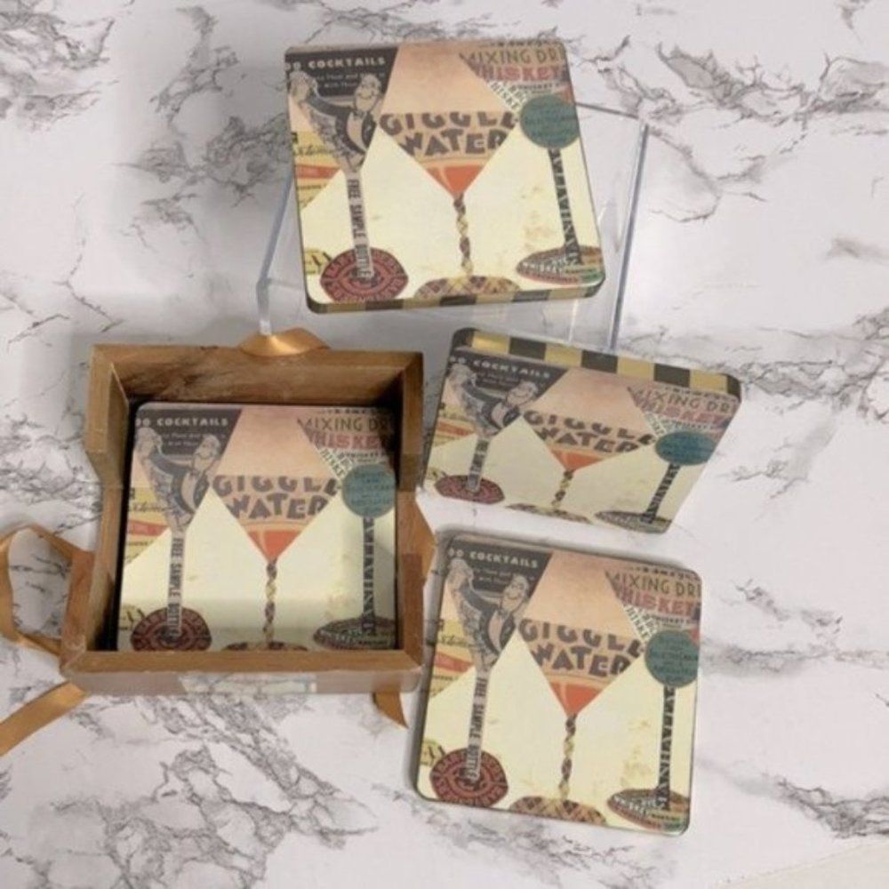 Annie Modica RETRO Martini Giggle Water 4 set